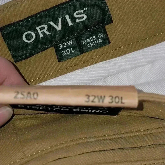 Mens Orvis Size 32×30 Khaki  Flex Pants - Picture 9 of 9